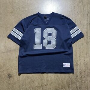 Vintage Dallas Cowboys Jersey Mens XL Blue NFL Football Kosar 18 Logo 7 90s